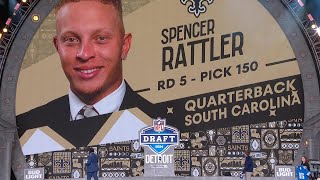 Saints pick QB Spencer Rattler 150th in the 5th round  2024 NFL Draft [upl. by Goddart]