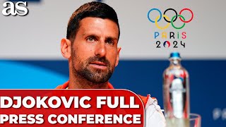 DJOKOVIC FULL PRESS CONFERENCE OLYMPICS GAME  MATCH VS RAFA NADAL [upl. by Aiouqes]