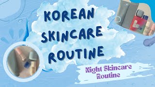 Korean Skincare Products  Night Skincare Routine 🤍🤍 [upl. by Chrisman]