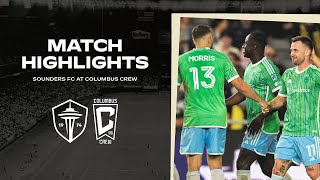 HIGHLIGHTS Columbus Crew vs Seattle Sounders FC [upl. by Fee244]