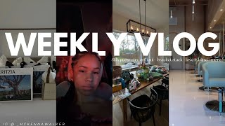 Weekly vlog  Silk press  try on haul  self care  easter basket  love is blind  luxury shopping [upl. by Anayia]