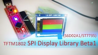 TFTM1802 SPI Display Library Beta1 for CY8CKIT04942xx by CD [upl. by Oigroig306]