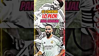 DANI CARVAJAL SE ROMPE EL LIGAMENTO CRUZADO realmadrid carvajal lesion football [upl. by Ahsiaa]