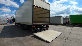 DAF LF 45 220 BOX TAIL LIFT 12 TON 22 PALLETS EURO 5 [upl. by Helsell]