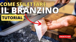 Tutorial  Come sfilettare il pesce  IL BRANZINO FACILISSIMO [upl. by Yelram]