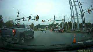 Car Dash Cam 152  DallasPA Construction [upl. by Inavihs660]