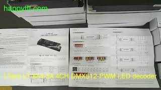 LTech LT8545A 4CH DMX512PWM LED decoder  happytttcom [upl. by Richter]