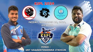 KSPL  2024  CHIKKAMAGALURU CRICKET CLUB VS MANGALURU PANTHERS  MATCH  40 [upl. by Lynus]