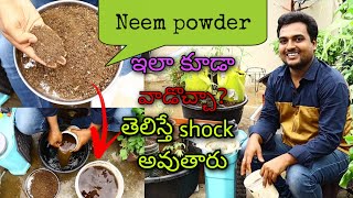 Neem powder ఇలా కూడా వాడొచ్చా తెలిస్తే shock అవుతారు How to use Neem cake powder [upl. by Ytima]