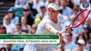 Clinical from the former Champ  Elena Rybakina vs Elina Svitolina  Highlights  Wimbledon 2024 [upl. by Pollie]