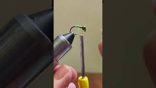 1Minute Fly Tying CDC Caddis Jig Nymph flytyingvideo flytying flytyingvideo flyfishing shorts [upl. by Weston282]