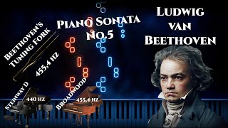 Ludwig van Beethoven  quotOp 10 No 1 Piano Sonata No 5quot Piano Tutorial Steinway D vs Broadwood [upl. by Hyps]