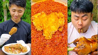 How do Chinese eat chicken  Chinese food  ASMR MUKBANG  Songsong and Ermao [upl. by Martineau18]