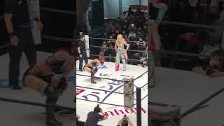 Saki Kashima wins big in 17 seconds from Mayu Iwatani ️ Womens professional wrestling stardom [upl. by Aliemaj720]