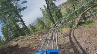 New Mexico’s first mountain coaster opens in Ruidoso [upl. by Willman132]