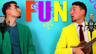 Spongebob and Plankton sing the FUN Song on Ukulele  Matt Tastic Music [upl. by Thenna]