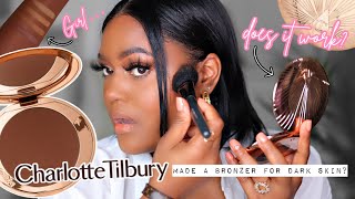 Charlotte Tilbury BRONZER for DARK SKIN Airbrush BRONZER  DEEP [upl. by Ecinaj]