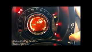 FIAT How To Videos Setting your FIAT 500 Clock Set [upl. by Schlessel932]