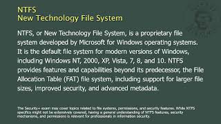 NTFS  New Technology File System [upl. by Akienom21]