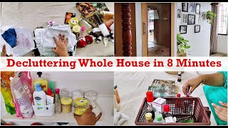 Decluttering Whole House in 8 Minutes Tamil  What I do with the Things I declutter  Minimalism [upl. by Eanram]