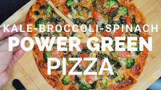 Kale Broccoli Spinach Power Green Pizza [upl. by Assened456]