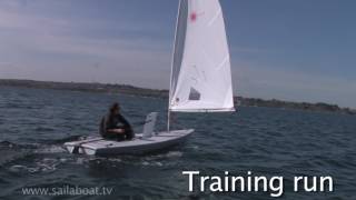 How to Sail  Understanding the wind on a one person sailboat Points of sailing [upl. by Frick343]