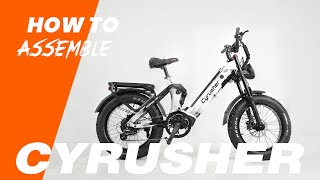 2024 New Stepthrough Electric Bike Kommoda Pro Assembly Guide  Cyrusher Bikes [upl. by Yatzeck]