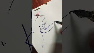 How to sign K  best signature mostpopular style shorts trending tiktok viralshorts usa [upl. by Arretahs]