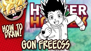 How to Draw GON FREECSS Hunter X Hunter  Narrated Easy StepbyStep Tutorial  Anime Thursdays [upl. by Goodman828]