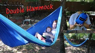 🍀 DOUBLE CAMPING HAMMOCK 🦋 2 PEOPLE PORTABLE HAMMOCK 👈 [upl. by Nulubez]