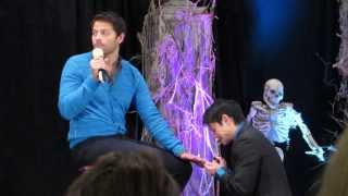 Misha Collins Getting A Manicure From Osric amp Richard  BurCon 2013 [upl. by Mattah]