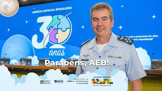 Brigadeiro Medeiros parabeniza AEB [upl. by Rehm477]