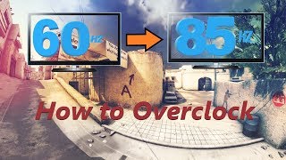 How to Overclock Your 60Hz monitor Up to85Hz [upl. by Hgielra]