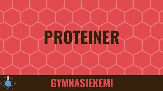 Proteiner  Kemi B  Biokemi 7 [upl. by Joshuah805]