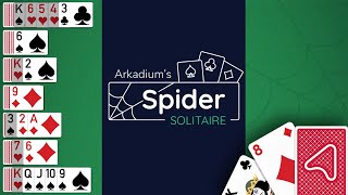 Arkadiums Spider Spider Solitaire App Trailer [upl. by Gurolinick]