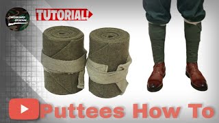 Diy puttees  how to make puttees [upl. by Cowden525]