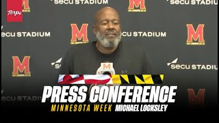 Maryland Football  Head Coach Michael Locksley Weekly Press Conference  Minnesota [upl. by Clemence]