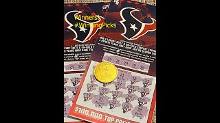 💵 Houston Texans Scratch Tickets Field Goals and Footballs to Win 2024 [upl. by Haniraz140]