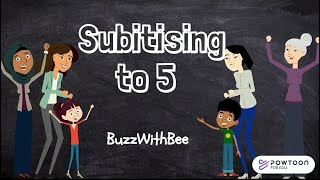 Subitizing to 5  Subitising for Kids [upl. by Awhsoj]