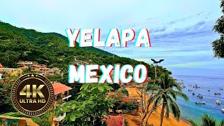 A walking tour of beautiful Yelapa Mexico in 4K chill music [upl. by Broeker627]