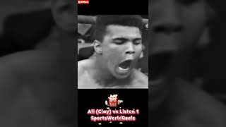 Muhamad Ali Cassius Clay vs Sonny Liston for the Heavy Weight Title shortvideo boxingali short [upl. by Aalst97]