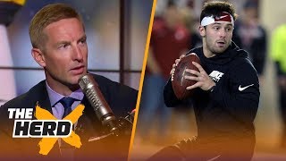 Joel Klatt weighs in on the Johnny ManzielBaker Mayfield comparisons talks mock draft  THE HERD [upl. by Ojillek104]