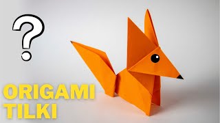 Sevimli TİLKİ  Kolay Origami Yapımı  Kağıttan Hayvan Nasıl Yapılır [upl. by Ahsinotna409]