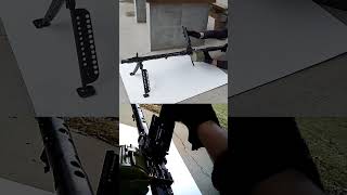 Semi Auto MG34 with drum magazine ww2 binarytrigger firepower [upl. by Ayanad]