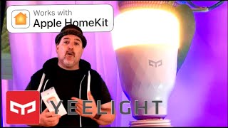 Yeelight 1S Color Wifi Smart Light Bulb with Apple Homekit Review Apple Devices [upl. by Shellans]