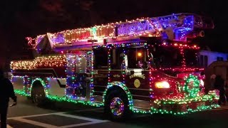 🎄 Annual Christmas🎄 🚒 Fire Truck 🚒 Parade💥2017 Wallington NJ💥 [upl. by Hoj]