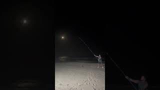 Finish line longcasting night japanese fishing surfcasting longcasting fishingtrip [upl. by Ahsenav514]