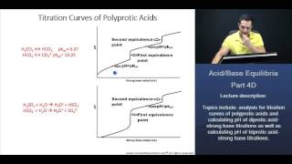 PCAT Titration Curve of Polyprotic Acids pH  pKa Equivalence Points [upl. by Dew273]