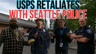 USPS CAUGHT LYING  FREAKS OUT  CALLS SEATTLE POLICE TO ARREST JOURNALIST [upl. by Clothilde]