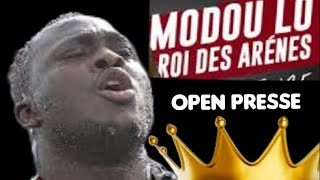 🛑En Direct Open presse Modou lo pour son combat contre Siteu [upl. by Teillo]